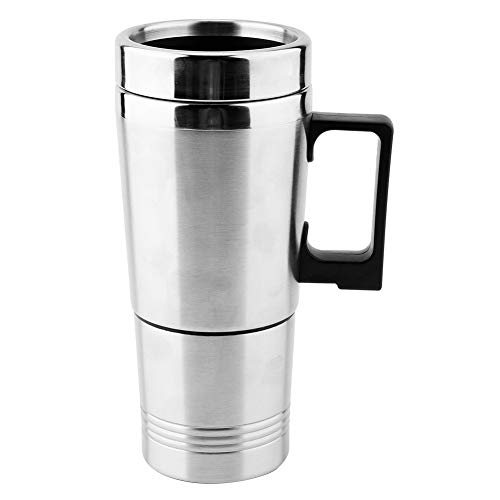 Tetera eléctrica portátil para auto 12V acero inoxidable 350ML miniatura 3