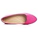 Stunner Upgrade Women Cute Slip On Ballet Shoes Classic Soft Solid Comfortable Pointed Toe Flats Rose red 42(9)