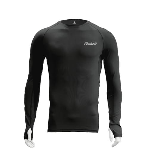 Image of Raida High Performance Base Layer with Advance Freshness & Anti-Bacteriol Technology | Top (L) Black