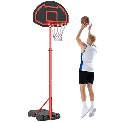 ALTEZZA REGOLABILE: Questo canestro è perfetto per il divertimento dei tuoi bambini! Il palo centrale è regolabile in altezza tra 155-210 cm, per venire incontro a ogni esigenza.