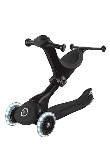 Image of GLOBBER GO-UP Deluxe Lights - 3 in 1 Tricycle, 120 /80 mm, ABEC 9, 3 Wheels, Height Adjustable, LED Light Wheels
