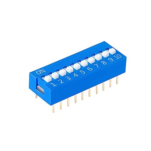 Interruptor DIP de 10 posiciones con dial azul superior para codificación precisa 2