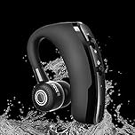 IKHPHE Bluetooth Headsets with Dual Mic Hands-Free V5.3 Bluetooth Earpiece Single Wireless Ear Hook Earphone Noise Cancelling Bluetooth Headset for Sports Driving Business with Android iOS Laptop