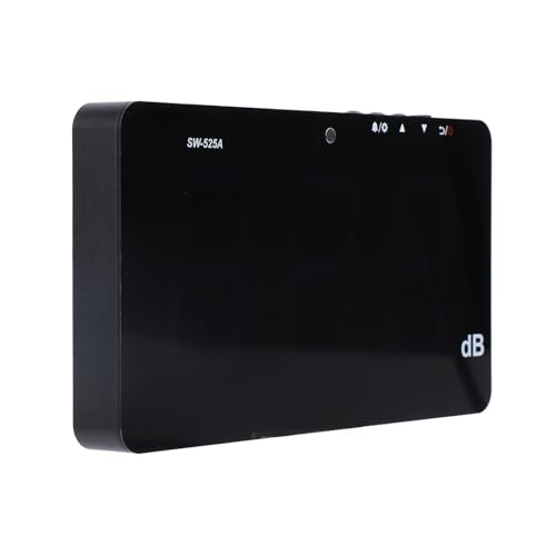 Phefop Medidor de Nivel de Sonido Digital, 9,6 Pulgadas, 30 a 130 DB, Medidor de Ruido Montado en la Pared, Lector de Decibelios de Ruido Pequeño para Aula, Estudio, Hogar, Fábrica,