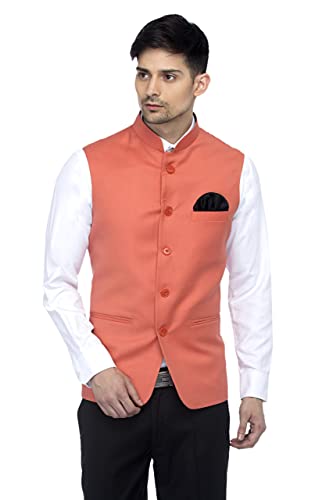 Image of FAVOROSKI Men's Cotton Blend Waist-Long Jacket