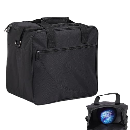 Bolso de bolos con soporte interior, compartimento para zapatos y correa de hombro ajustable