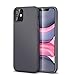 ESR Funda Silicona Líquida Compatible con iPhone 11 (2019) 6,1", Carcasa de Sedoso-Tacto Suave, Cubierta a Prueba de Golpes con Forro de Microfibra, Gris