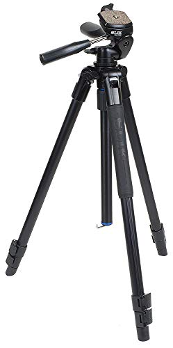 SLIK Pro AL-323DX w/SH-705E 3-Way Pan Head for Mirrorless/DSLR Sony Nikon Canon Fuji Cameras and More - Black (613-357)