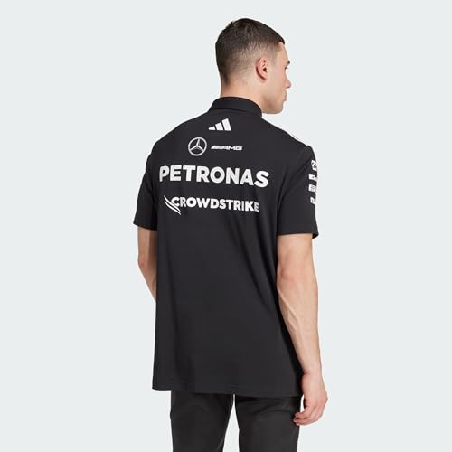 Image of adidas Motorsport Mens Polo Shirts | Mer Tm Polo Bm | Black /White |