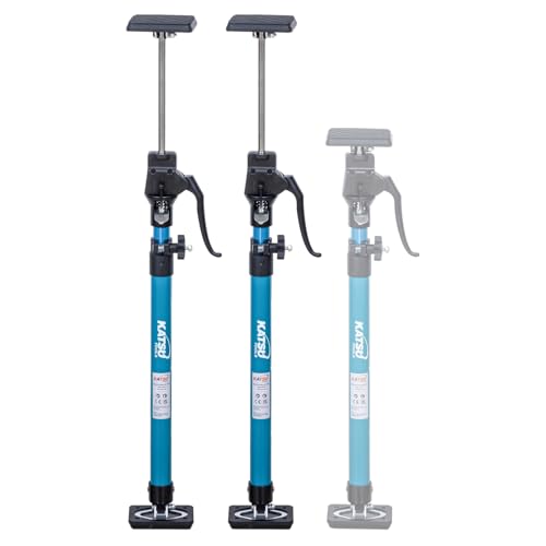 KATSU Tools 2 Pack Telescopic Ceiling Support 60-115cm Steel Quick Adjustable Drywall Support Props, Aluminum Handle, 40kgs Load Capacity, for Positioning, Holding and Fixing Gypsum Plasterboard