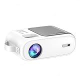 XIWBSY Mini tragbarer Projektor Full HD 1080p Video 5g Dual WiFi 9000Lumen Heimkino Beamer