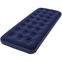 Colchóneta Hinchable Playa Lidl BESTWAY 67000 - Colchón Hinchable Individual Horizon Interior/Exterior 185x76x22 cm Superficie Flocada Suave Azul con Válvula de Inflado Rápido y Parche de Reparación