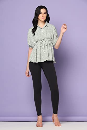 Image of Leriya Fashion Women Rayon T Shirt | Casual Loose Fit | Oversized T Shirt