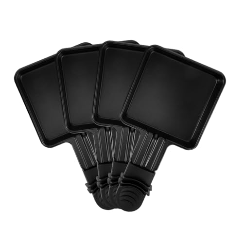 Gadpiparty 4 pièces Mini Poêles à Raclette Inox Plaques Cuisson Carrées pour Barbecue Portable Poêlons Fromage Fondant avec Poignée Plateau de Cuisson Réutilisable
