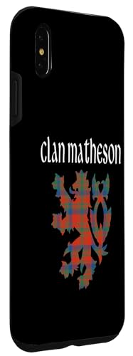 Image of iPhone XS Max Clan Matheson Tartan Scottish Family Name Scotland Pride Case