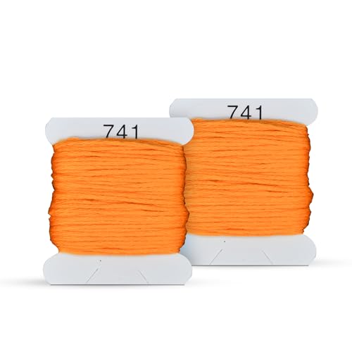 Image of Embroidery Floss Kit and Refills - Cotton Threads - DMC Color Coding for Cross Stitch, String Crafts, Friendship Bracelets