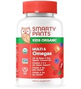 SmartyPants Organic Kids Multivitamin Gummies: Omega 3 (ALA), Vitamin D3, C, Vitamin B12, B6, Vit...
