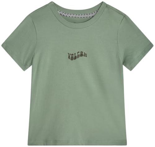 Image of Volcom Girls Shirts - Casual Crewneck Short Sleeve Graphic Tee Trendy Tops - Breathable Girls Summer Clothes