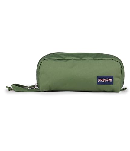 JanSport Bolsa perfeita – Abertura sanfonada, compartimento único com 3 divisórias, bolso interno pequeno, verde carga
