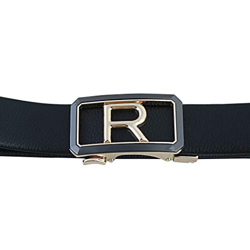 Image of Zacharias Men's Faux Leather Belt Automatic R Buckle ASG-18 (Black;Free Size)