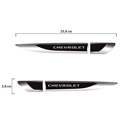 Aplique Lateral Chevrolet Onix Prisma Cruze Emblema Cromado