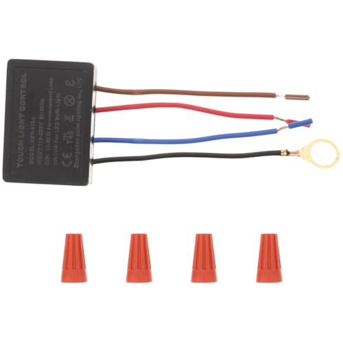 Générique Interrupteur Variateur Tactile 4 Niveaux pour Lampe de Table LED Module de Remplacement 4 Capuchons de Connexion Commande Lumineuse Réglable pour...