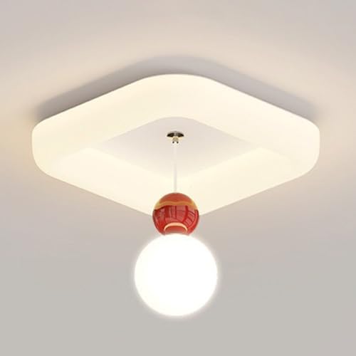 Plafonnier de chambre H3TF5J géométrique blanc pour ambiance douce