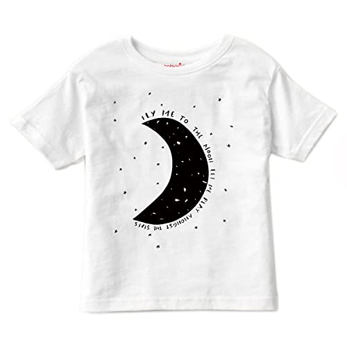 Image of baby wish Summer T-Shirt for Boy's and Girl's T-Shirt Toddler Boys Summer T-Shirts Short Sleeve Top Kids Clothes Baby Boy T-Shirts Fly to Moon