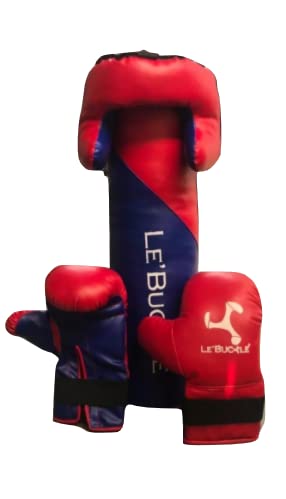 Le Buckle Kids Boxing Set for Training and Exercise Activity, Punching Bag, Gloves and Head Gear for Ages 5 to 15 yrs (Bag and Gloves) (B0B28DXD92) Amazon Price History, Amazon Price Tracker