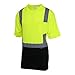 West Chester 47405 Hi-Visibility Color Block Safety Short Sleeve Shirt ? Orange/Black - Medium, Polyester Birdseye Mesh, Exterior Chest Pocket, Wide Neck Opening