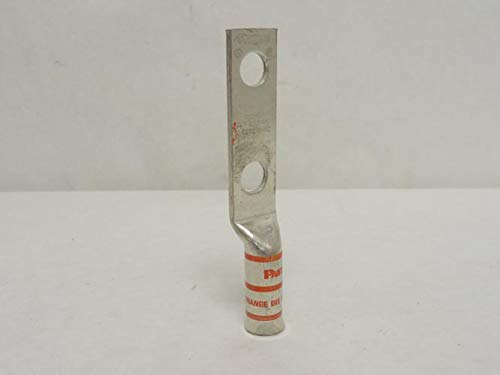 Panduit LCDX650-12-6 Flex Conductor Copper Compression Lug, 2 Hole, 646.4 kcmil Flex, 1/2-Inch Stud