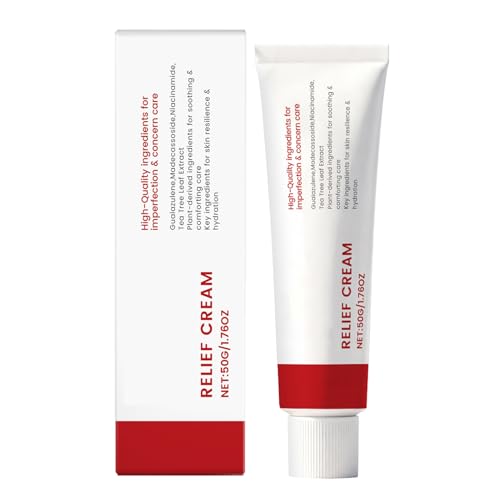 Crema hidratante facial: 1.76 oz, loción calmante no grasa, hidratante para la piel, reparación de barreras para mujeres, cuidado de la piel de día y noche, elementos esenciales para el cuidado de la