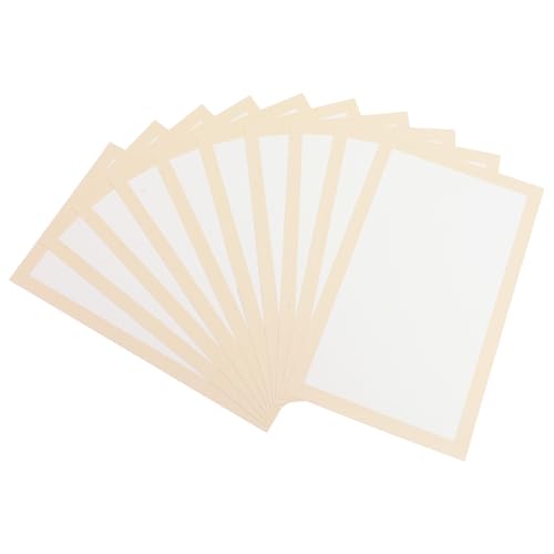 Healvian Papel Xuan Blanco Rectangular 50X30 CM 10 Hojas de Papel de Caligrafía y Pintura China Multifuncional para Escritura y Arte Tradicional