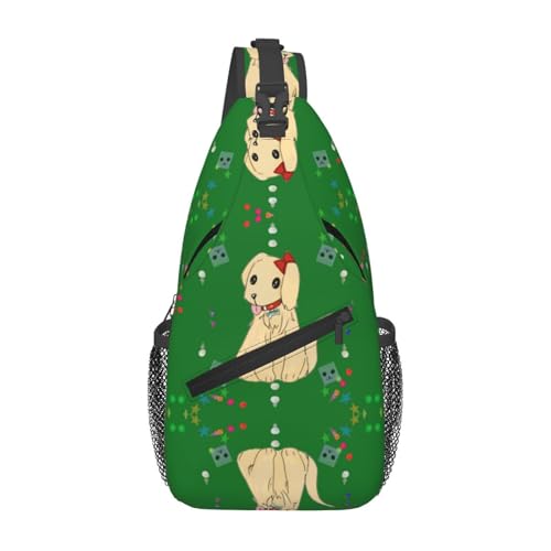 Sac de poitrine pour homme et femme idéal pour balade avec impression chien