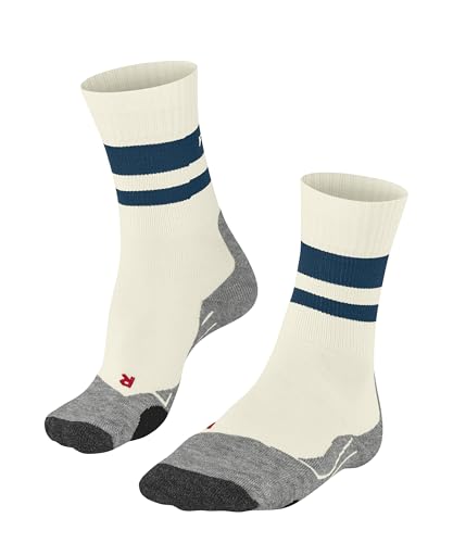 FALKE Men's TK2 Explore M So Wool Thick Anti-Blister 1 Pair Hiking Socks, White Off-White 2040, 9.5-10.5