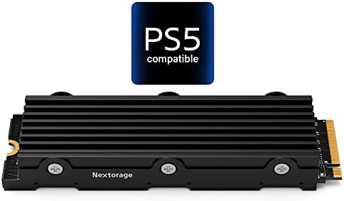 Nextorage Japan 4TB Internal SSD Work with Playstation 5 and PC M.2 2280 PCIe Gen4 NVMe with Heatsink Maximum Transfer Rate Read 7300MB/s Write6900MB/s NEM-PA4TB/N SYM