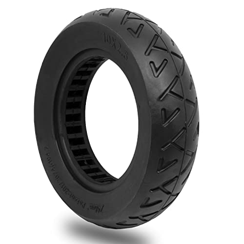 M365Lyon - Solid Tyre For Kugoo M4 Pro and UrbanGlide E-CROSSE Pro 10x2.5 (ST01-1pcs), black, Medium
