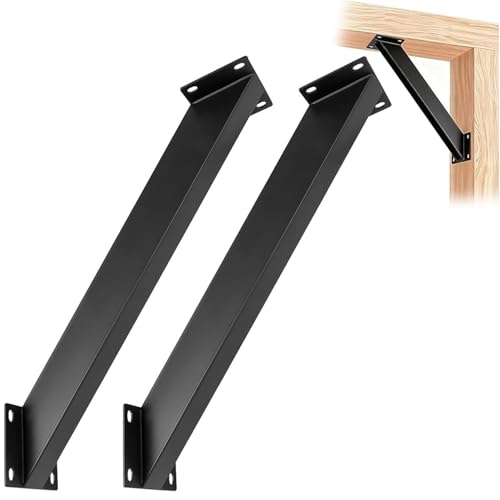 GOUZIBHD Soportes de Ángulo de 45 Grados, Kit de Pérgola de Metal, Kit de Soporte de Conector de Esquina Resistente para Estructuras de Madera, Pérgolas Cenadores Patios Cabañas(Size:2 Pack)