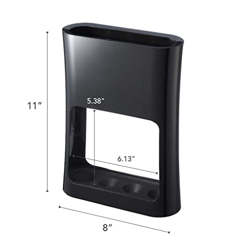 Yamazaki Compact Home Oval Holder For Umbrellas & Walking Canes | Plastic | Umbrella Stand, One Size, Black #TOP4