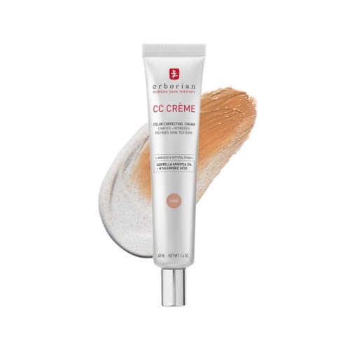 Erborian CC Cream, Color Correcting Korean Skincare, Sand, 1.4 Fl Oz