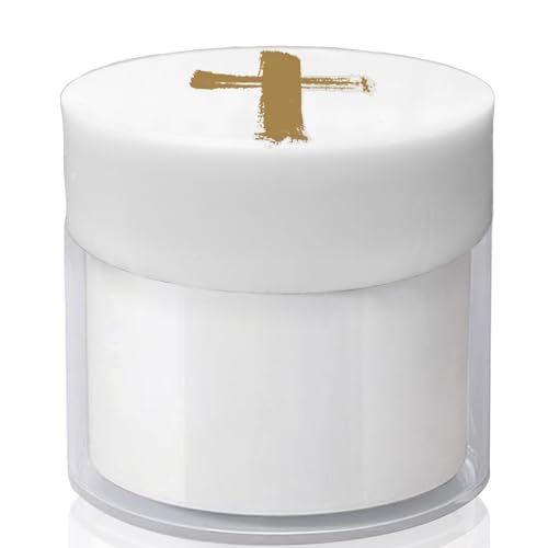 Church Supply for Ash Wednesday Easter Acrylic Palm Ash Pyx Container for 500 People (Cross)