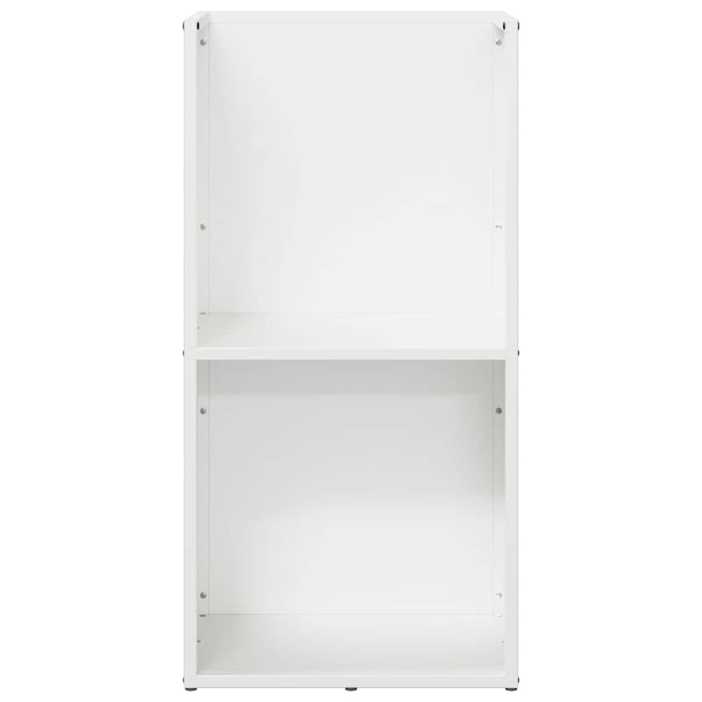 Brennholzregal Weiß aus kaltgewalztem Stahl 40 x 30 x 80 cm, feuerholz und kaminholz Lagerung, holzregal mit 60 kg Tragkraft für Innenbereich, kamin und ofen