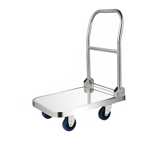 Carretilla plegable con plataforma reforzada 60x40 cm miniatura 1