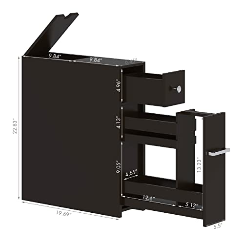 Spirich-Home-Slim-Bathroom-Storage-Cabinet-Free-Standing-Toilet-Paper-Holder-Bathroom-Cabinet-Slide-Out-Drawer-Espresso Spirich Home Slim Bathroom Storage Cabinet Free Standing Toilet Paper Holder Bathroom Cabinet Slide Out Drawer Espresso