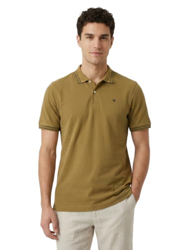 Image of Raymond Men Modern Fit Solid Pattern Pure Cotton Polo Neck Half Sleeve Casual T-Shirt