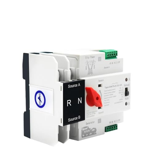 Mini ATS 2P AC 110V sélecteur électrique 125A pour alimentation sans interruption
