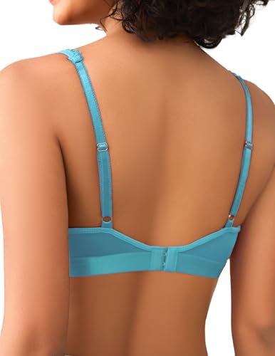 Image of Avidlove Lace Bralette for Women Sexy Deep V Neck Wireless Bralette Plunge Unpadded Bras Everyday Bra