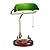 Bankers Lamp, Traditional Green Desk Lamp with Solid Birch Wood Base, Green Glass Antique Library Lamp with Pull Chain Switch, Plug in Vintage Bankers Desk Lamp for Office, Study Room ?E26 Socket?
