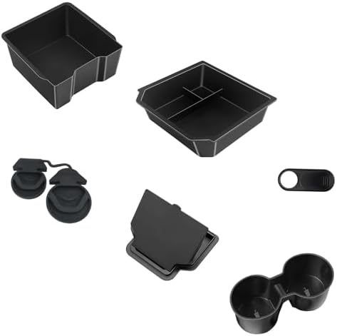 6PCS Car Accessories Center Console Organizer for Tesla Model Y J...
