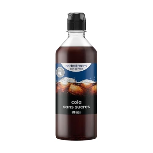 Sodastream Concentré Cola Sans Sucres pour Machine à Eau Pétillante et Soda | Préparez jusqu'à 9 Litres de Cola en Quelques Secondes, 440ml